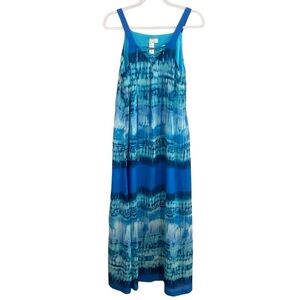 Emma & Michele - Sleeveless Maxi Dress in Blue Waters - Size M